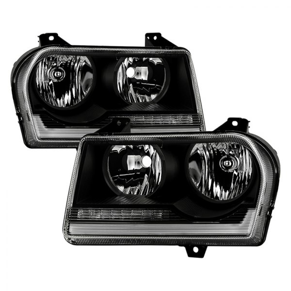 Spyder® - Black LED Light Tube Headlights