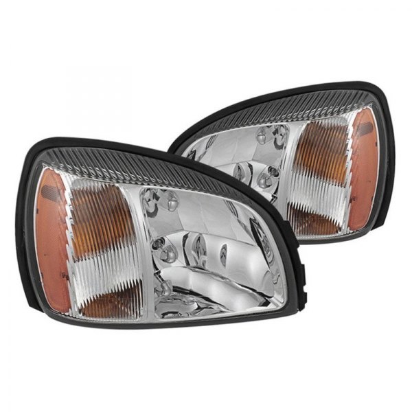 Spyder® - Chrome Factory Style Headlights, Cadillac Deville