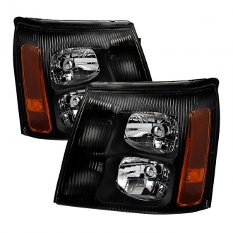 Spyder® - Driver and Passenger Side Black Euro Headlights
