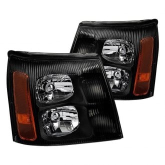Spyder® - Driver and Passenger Side Black Euro Headlights