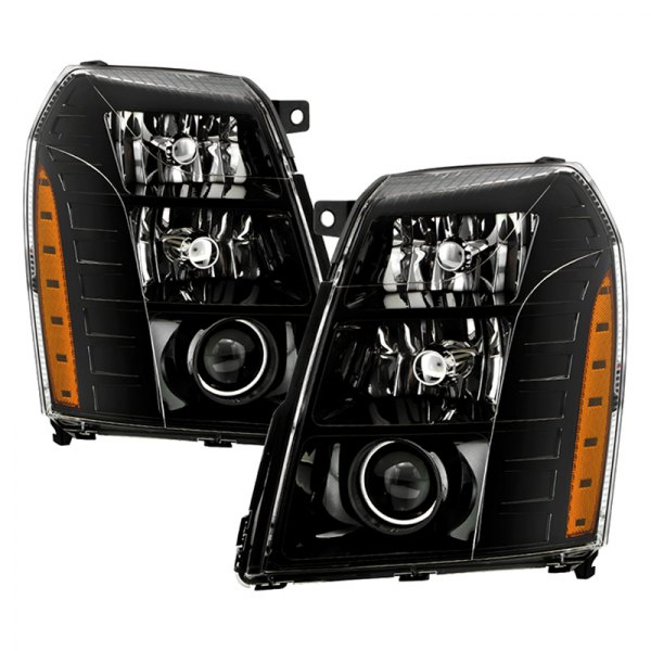 Spyder® - Driver and Passenger Side Black Projector Headlights