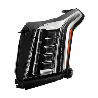 Spyder® - Driver Side Black Factory Style Projector LED Headlight with DRL