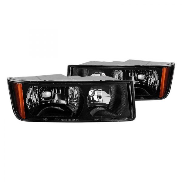 Spyder® - Black Factory Style Headlights, Chevy Avalanche