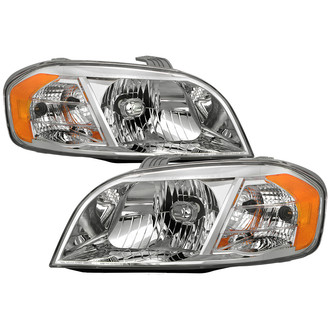Spyder® - Driver and Passenger Side Chrome Factory Style Headlights