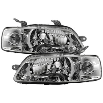 Spyder® - Driver and Passenger Side Chrome Factory Style Headlights