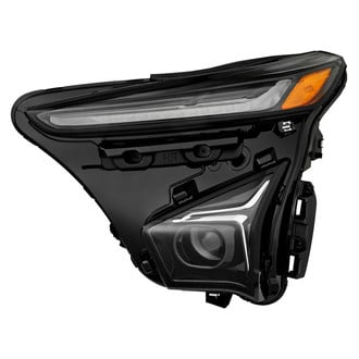 Spyder® - Driver Side Chrome Factory Style Projector LED Headlight with DRL