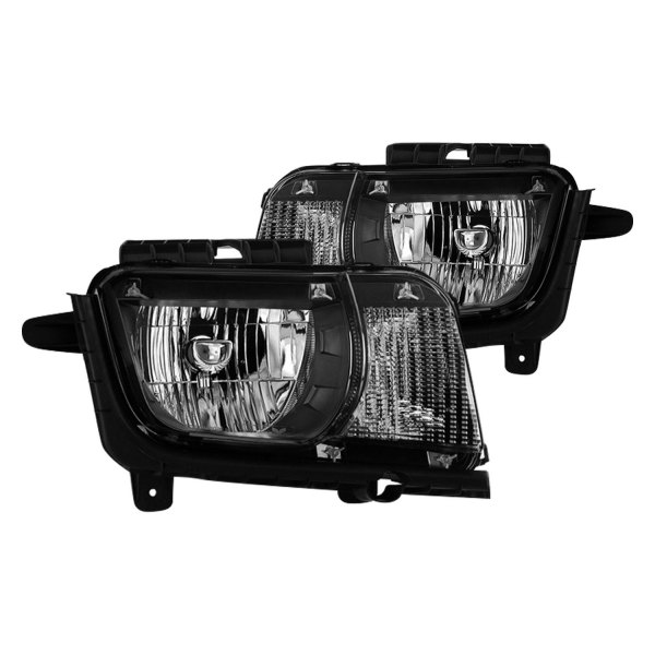 Spyder® - Black Factory Style Headlights, Chevy Camaro