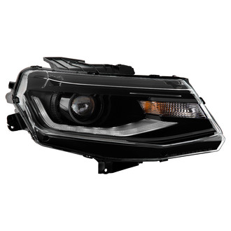 Spyder® - Passenger Side Black Factory Style LED DRL Bar Projector Headlight
