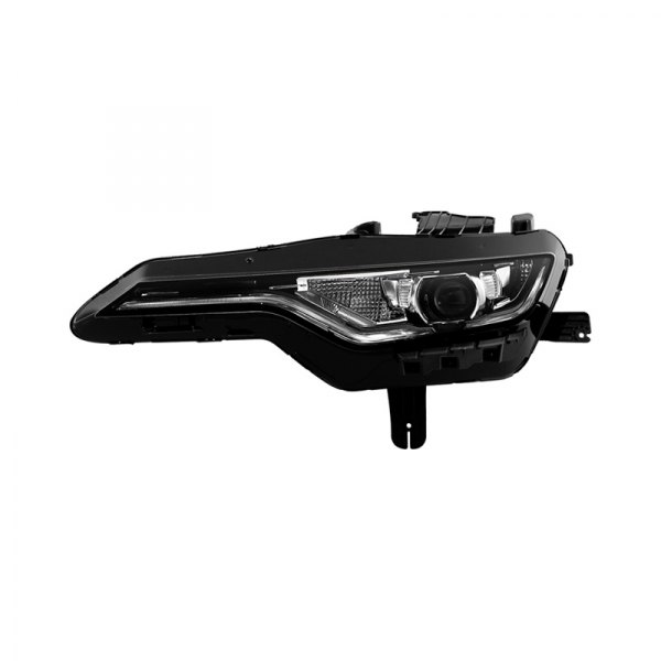 Spyder® - Driver Side Chrome LED Euro Headlight with DRL