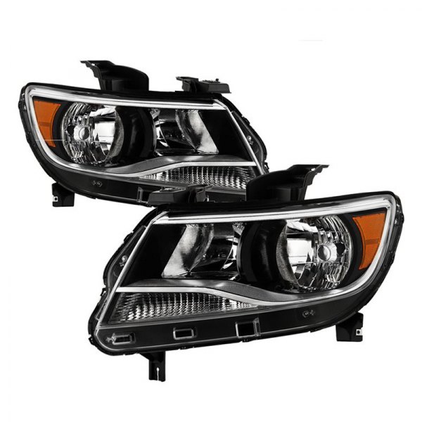 Spyder® - Black/Chrome Factory Style Headlights, Chevy Colorado