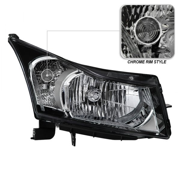 Spyder® - Passenger Side Black Factory Style Headlight, Chevy Cruze