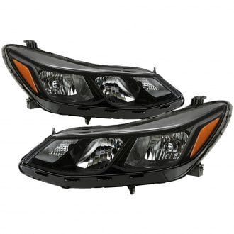 Spyder® - Driver and Passenger Side Black Euro Headlights