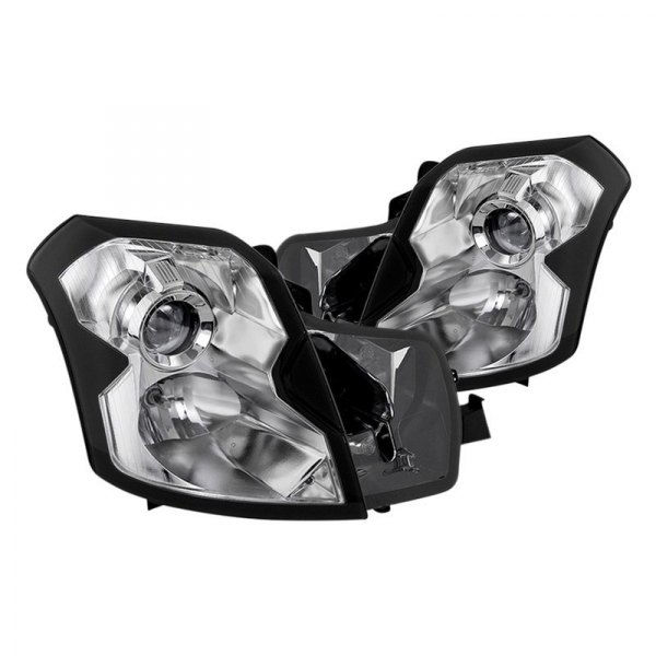 Spyder® - Chrome Projector Headlights, Cadillac CTS