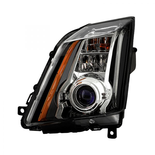 Spyder® - Driver Side Black Factory Style Projector Headlight, Cadillac CTS