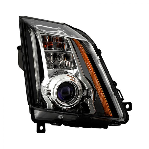 Spyder® - Passenger Side Black Factory Style Projector Headlight, Cadillac CTS