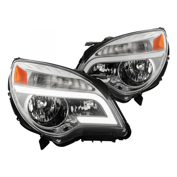 Spyder® - Chrome LED Light Tube Euro Headlights, Chevy Equinox