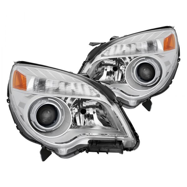 Spyder® - Chrome Factory Style Projector Headlights, Chevy Equinox