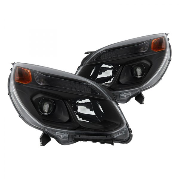 Spyder® - Black/Chrome Projector Headlights, Chevy Equinox