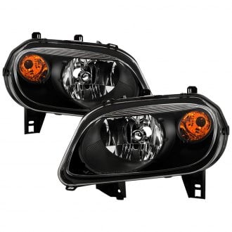 Spyder® - Driver and Passenger Side Black Euro Headlights
