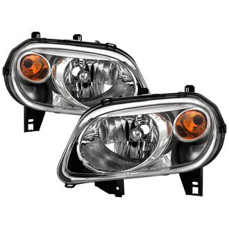 Spyder® - Driver and Passenger Side Chrome Euro Headlights