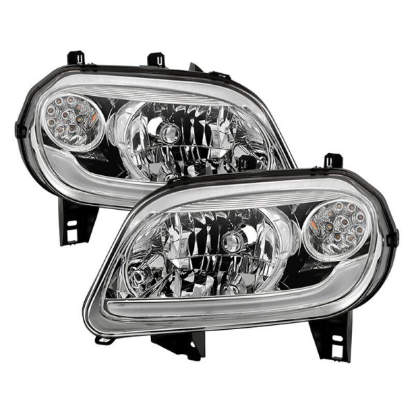 Spyder® - Chrome LED Light Tube Headlights