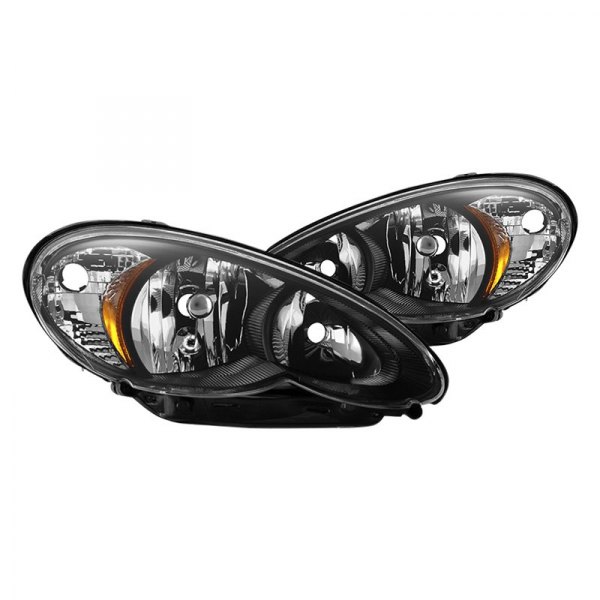 Spyder® - Black Euro Headlights, Chrysler PT Cruiser