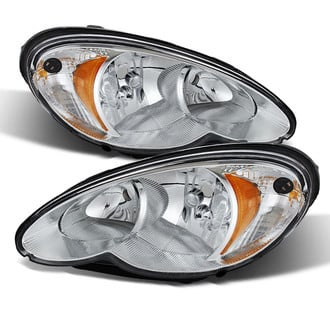 Spyder® - Driver and Passenger Side Chrome Euro Headlights