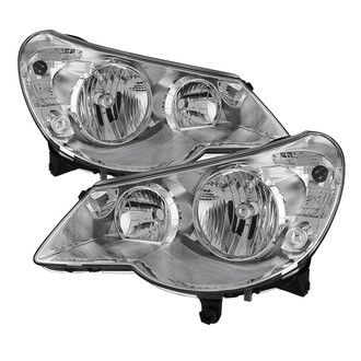 Spyder® - Driver and Passenger Side Chrome Factory Style Headlights