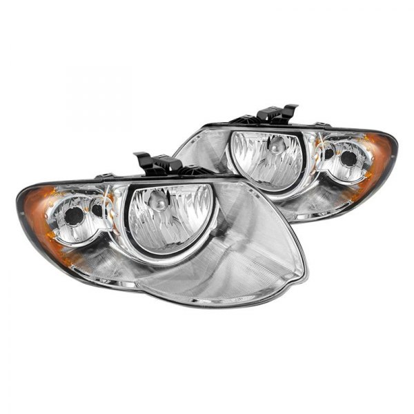 Spyder® - Chrome Euro Headlights, Chrysler Town and Country