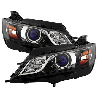 Spyder® - Driver and Passenger Side Black Factory Style Projector Headlights