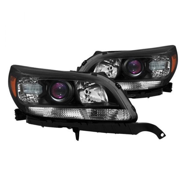 Spyder® - Black Projector Headlights, Chevy Malibu
