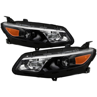 Spyder® - Driver and Passenger Side Black Factory Style Projector Headlights