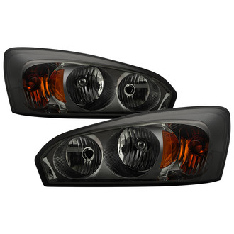 Spyder® - Driver and Passenger Side Chrome/Smoke Euro Headlights