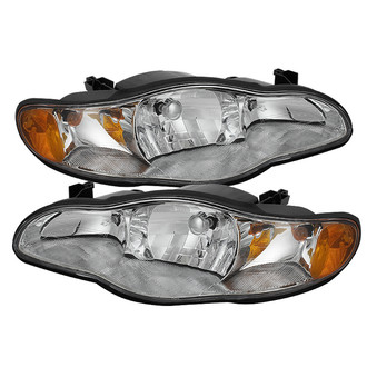 Spyder® - Driver and Passenger Side Chrome Factory Style Headlights