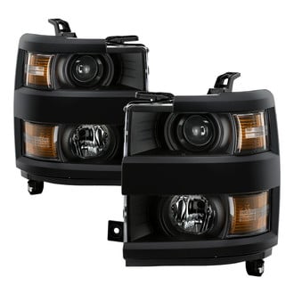 Spyder® - Driver and Passenger Side Black Factory Style Projector Headlights