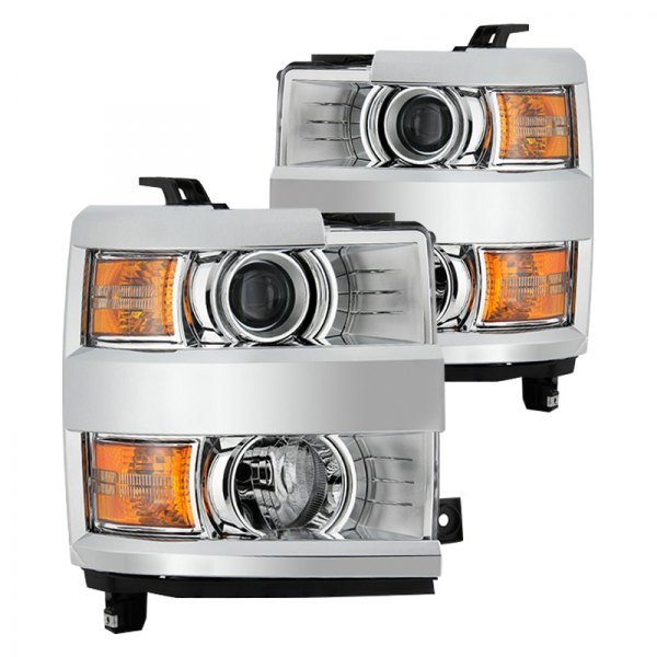 Spyder® - Black/Chrome Factory Style Projector Headlights