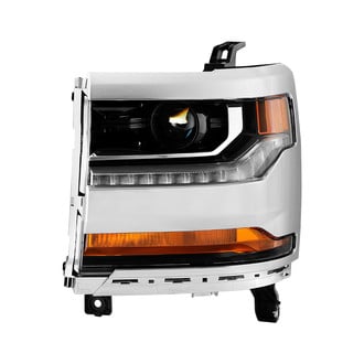 Spyder® - Black Factory Style Projector Headlight with LED DRL