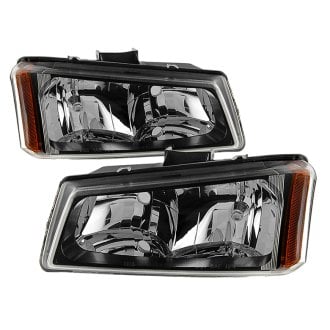 Spyder® - Driver and Passenger Side Black Euro Headlights