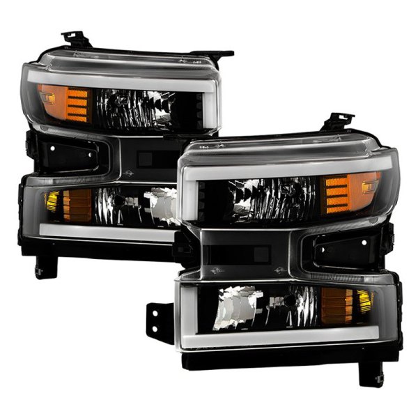 Spyder® - Black Switchback LED Light Tube Headlights