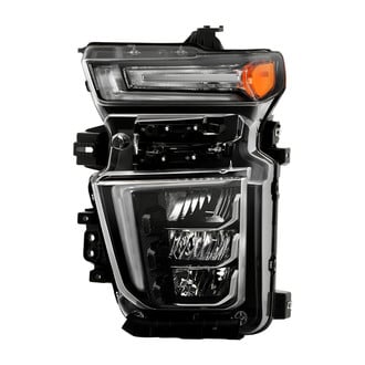 Spyder® - Driver Side Black Factory Style LED Headlight with DRL
