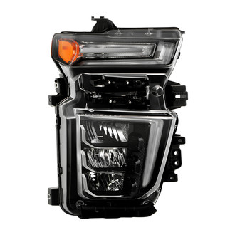 Spyder® - Passenger Side Black Factory Style LED Headlight with DRL