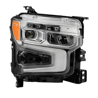 Spyder® - Passenger Side Chrome Factory Style Projector LED Headlight with Amber DRL