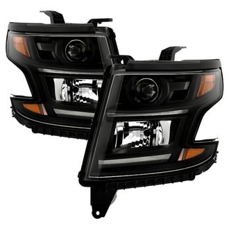 Spyder® - Driver and Passenger Side Black Projector Headlights