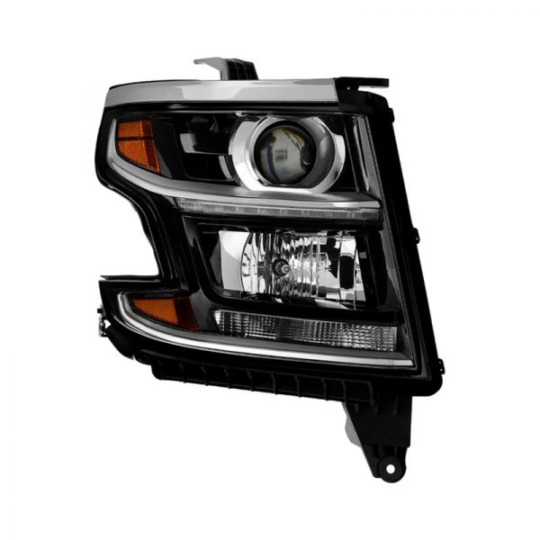Spyder® - Passenger Side Black Factory Style Headlight with LED DRL