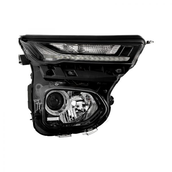 Spyder® - Passenger Side Black Factory Style Projector LED Headlight with DRL
