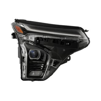 Spyder® - Passenger Side Black Factory Style LED Headlight with LED DRL