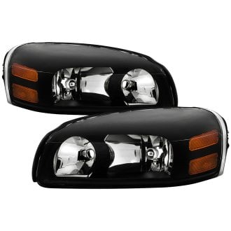 Spyder® - Driver and Passenger Side Black Euro Headlights