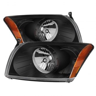 Spyder® - Driver and Passenger Side Black Euro Headlights