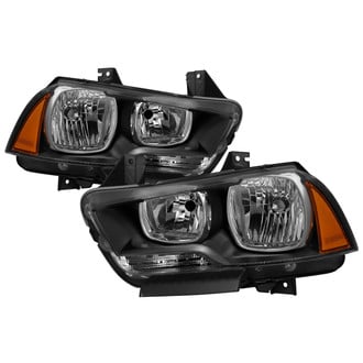 Spyder® - Driver and Passenger Side Black Factory Style Headlights