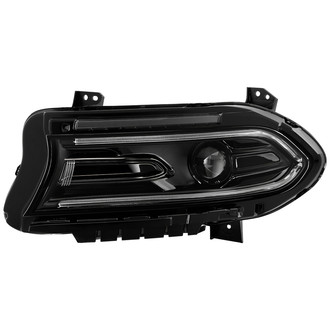 Spyder® - Driver Side Black Factory Style Switchback LED DRL Bar Projector Headlight